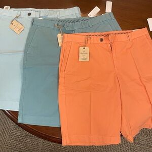 3 NWT Brooks Brothers Bermuda men’s shorts, blue, orange size W36/11” inseam